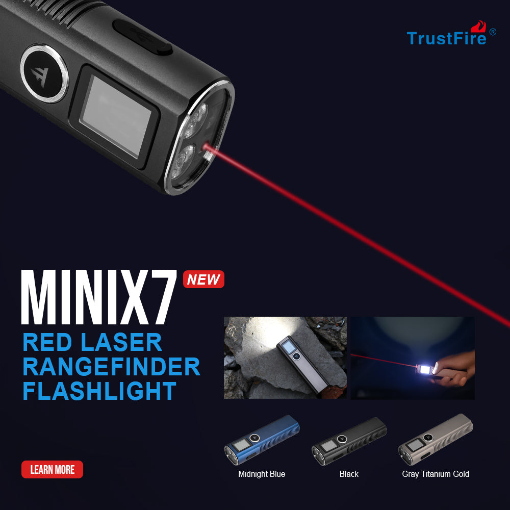 TrustFire MiniX7: Multi-function rangefinder flashlight(GET