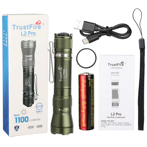 Tactical Flashlight 1050 Lumens