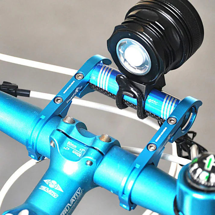 LED flashlight Handlebar Extender for bicycle