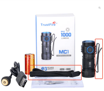 MC1 clip and wrist strap