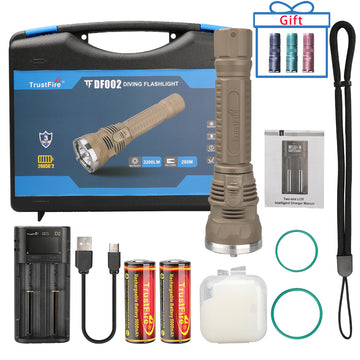 TrustFire DF002 Doomsday Underwater Diving Flashlight 3200 Lumens IPX8 Waterproof Diving Flashlight(PURCHASE TO GET 20% OFF.BUY ONE GET ONE FREE)