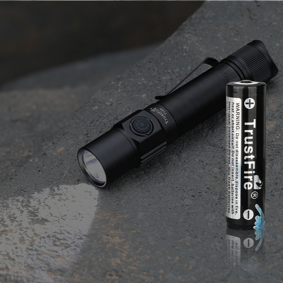 TrustFire T10R Rechargeable Flashlight 1800 Lumens