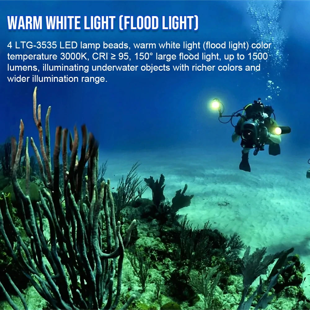 TrustFire DF90 15000 Lumens Diving Light & Video Photography Light