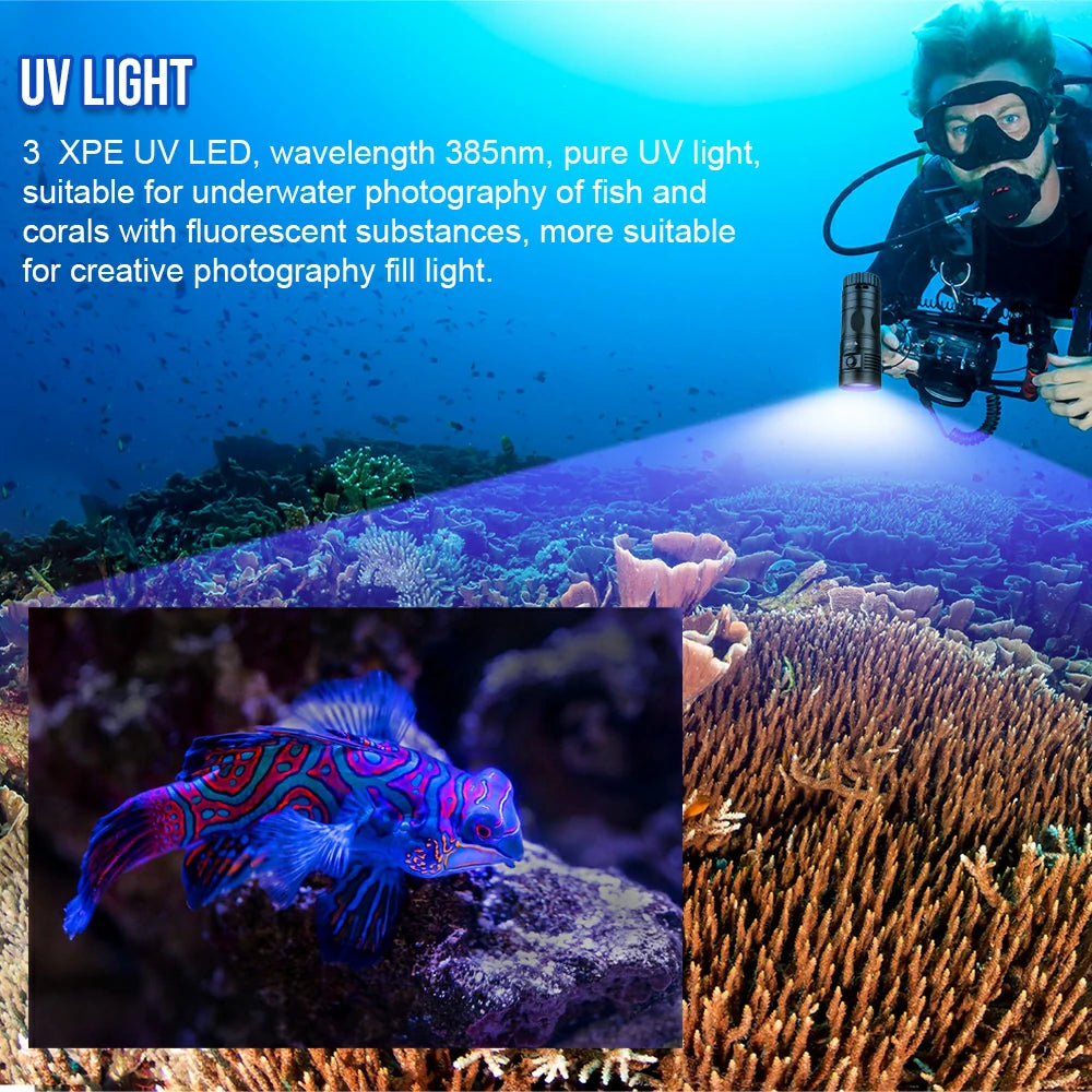 TrustFire DF90 15000 Lumens Diving Light & Video Photography Light