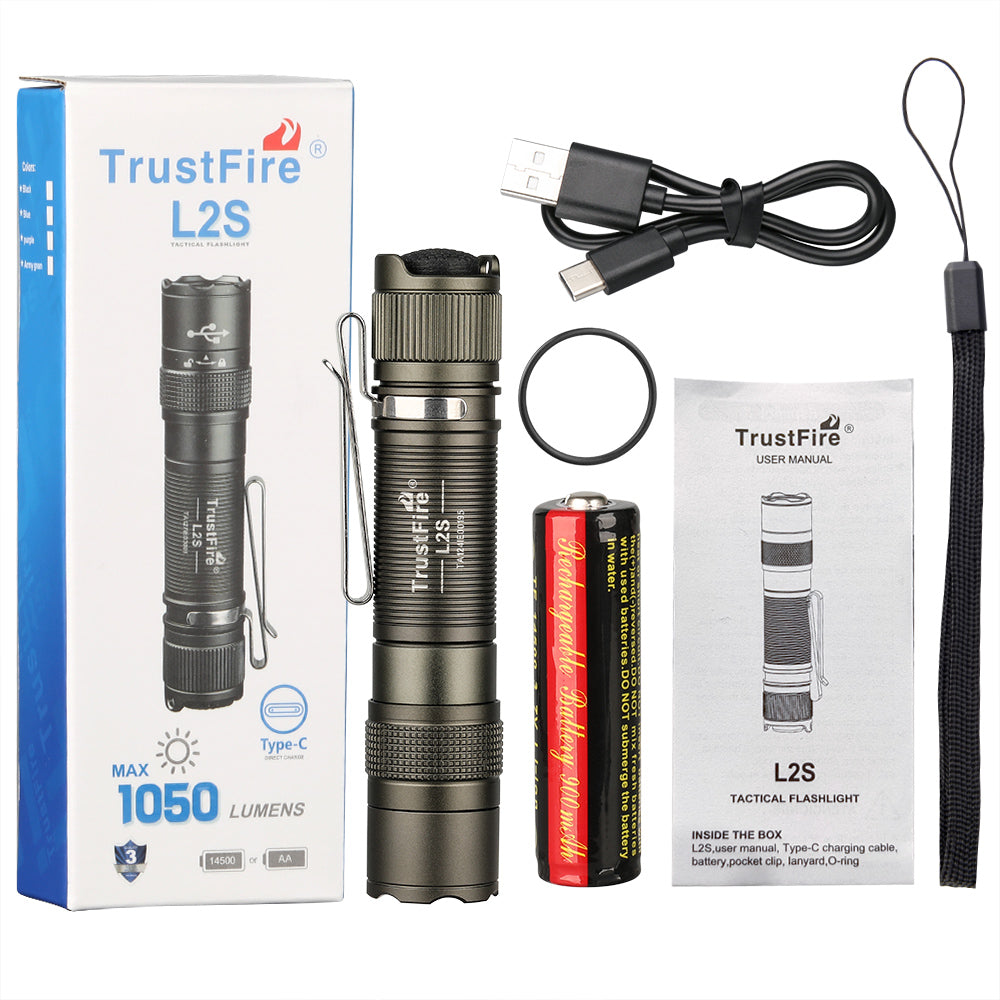 TrustFire L2S Tactical Flashlight 1050 Lumens