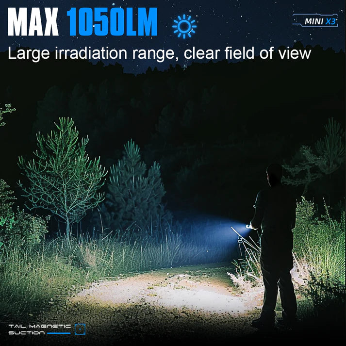 Mini EDC Multi-Function Flashlight with Laser