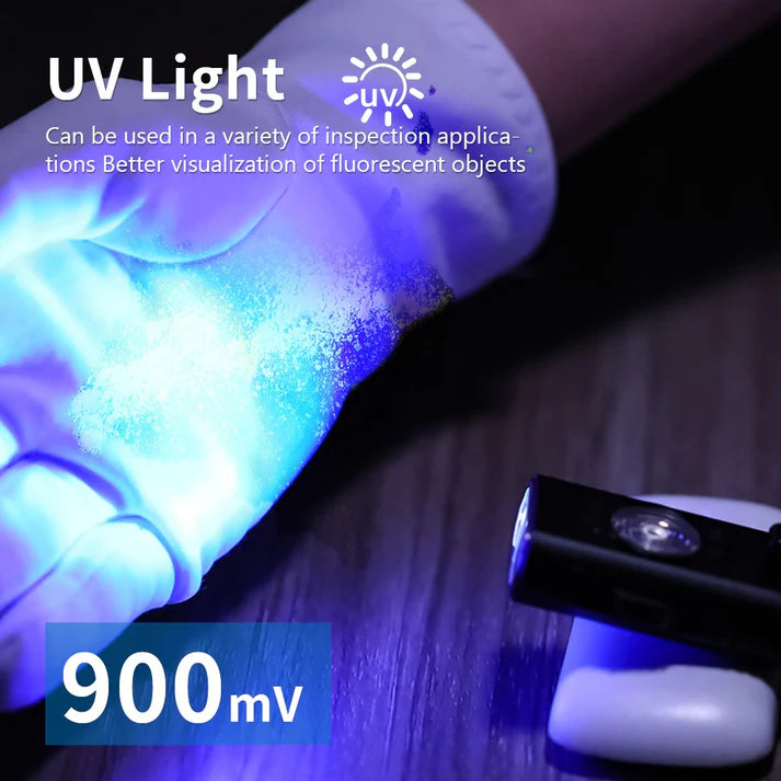 Mini EDC Multi-Function Flashlight with Laser
