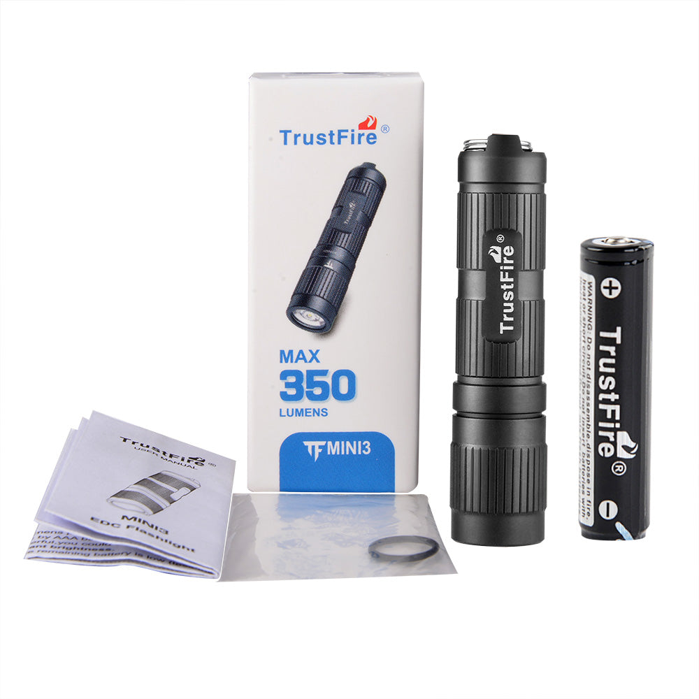 TrustFire Mini 3 keychain Flashlight 350 Lumen